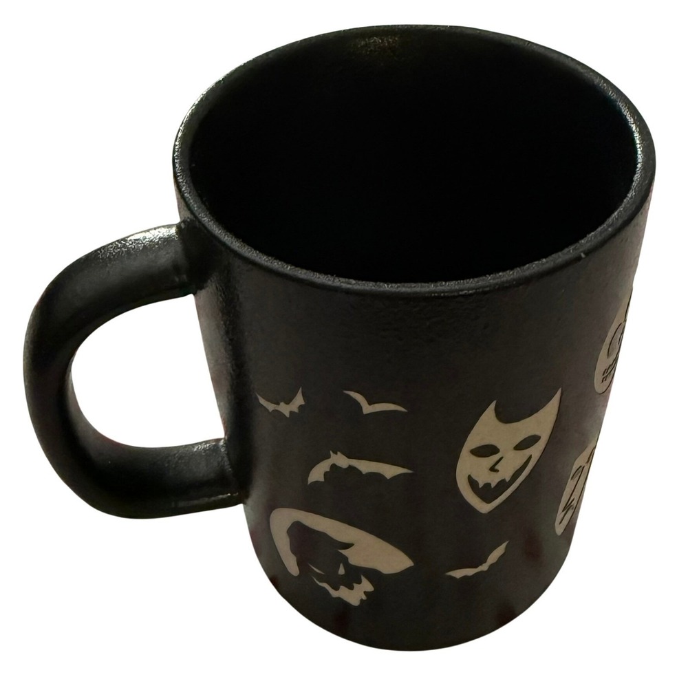 16oz Black Mug Nightmare Before Christmas Jack Skellington Inset Lettering‎ - Picture 9 of 11
